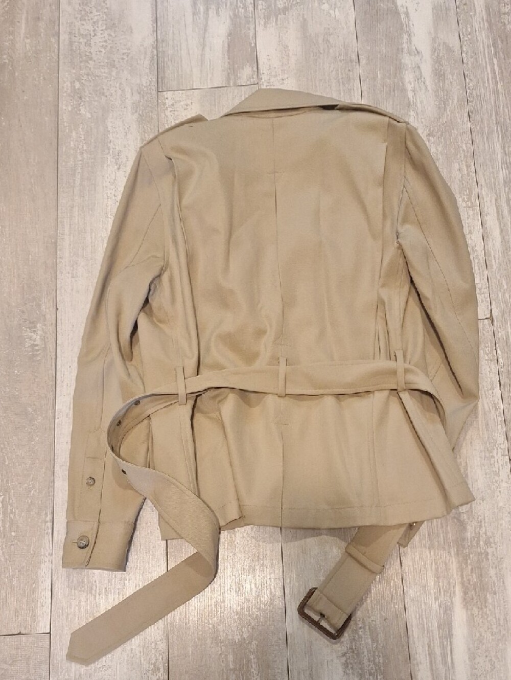Ralph Lauren Khaki Utility Belted Jacket Size 8 - Picture 3 of 3